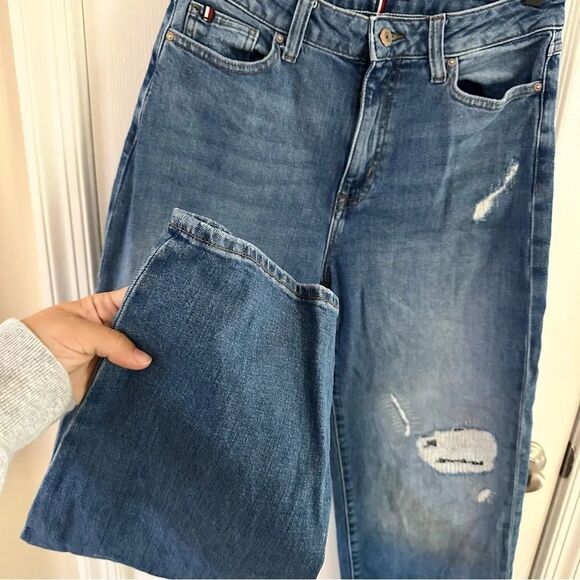 Tommy Hilfiger Women’s Distressed High Rise Balloon Jeans Size 6 - Picture 4 of 13